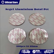 200Pcs Aluminum Seals for Sambal Sambal Bottles PET Plastic 24-93mm Seal Aluminum Foil PET Bottles A
