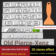 Suitable for Mercedes-Benz GLB250 GLB200 GLB35 Modified AMG 4matic Rear Tail Mark Car Sticker Car Ma