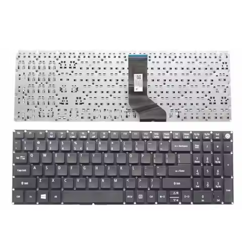 Laptop Replacement Keyboard Plastic Black QWERTY for Acer Aspire E5 573 E5 574 E5 575 E5 772 Noteboo