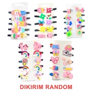 Jepit Rambut Anak Perempuan Lucu 10 in 1 Jepitan Rambut Fashion Karakter Hair Pin Gaya Korea Kids Un