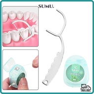 SUMU Stainless Steel Toothpicks, Home Reusable Handle Tooth Flossing, Practical Portable Tooth Floss