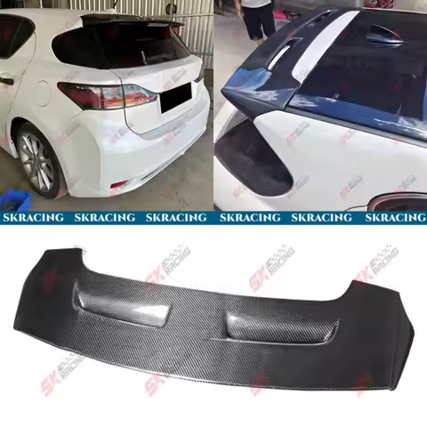 For Lexus CT200h F-Sport 2014-17 Carbon Fiber/Forged Roof Spoiler Tail Lip Wing