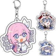10 Styles Anime Elysia Acrylic Keychain Game Honkai Impact 3 Kiana Kaslana Raiden Zaychik Theresa Mu