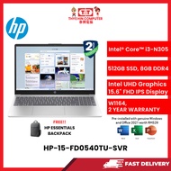 HP-15-FD0540TU-SVR-INTELCOREI3-N305,8GBR4,512GBSSD,INTELUHD,15.6"FHD,W1164,2YRS,H&S