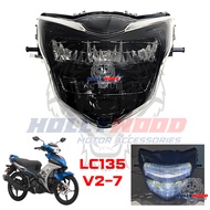 TwoWheel Treasures LAMPU DEPAN LED LC135 LC V1 V8 Y15 V1 V2 LAGENDA 115ZR 125ZR EX5 SYM VF3i HEAD LA