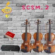 VIOLIN STRADIVARIUS COPY HANDCRAFTED SCSM.2- Very Beautiful tone and real flames