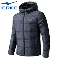 Hongxing Erke Down Jacket Men Autumn Winter New Thickened Warm Hooded Windproof Casual Sports Men's 
