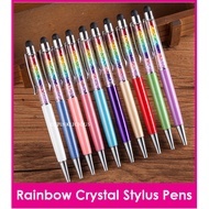 Rainbow Crystal Stylus Pen / Writing Pens / Teachers Day Gift Ideas / Christmas Present / Children Day Gifts
