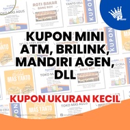 ATM Mini Coupon Brilink/ Small Coupon