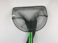 10 INCH D SHAPE Fishing Landing Net  WOODEN HANDLE  1/4  3/8  1/2 MESH NYLON NET