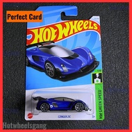 Hot Wheels Czinger 21C 2024 Hot Wheels First Editions Car Case A Blue Super Car Czinger Green Speed 