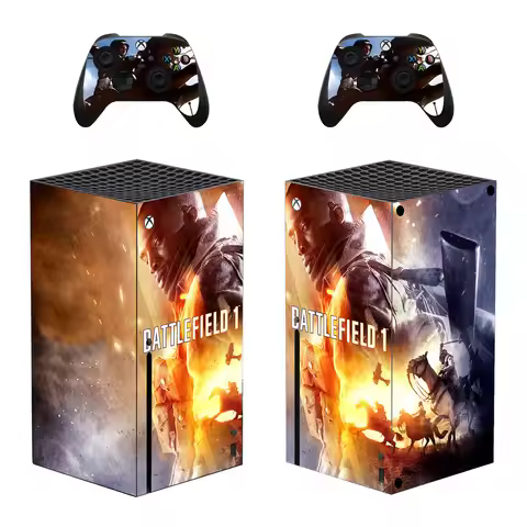 New Game Battlefield Skin Sticker Decal Cover for Xbox Series X Console and 2 Controllers XSX Skins 
