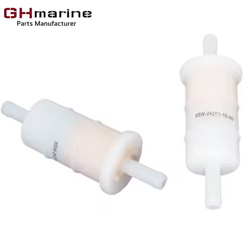 2 Pack 5/16 Inch Inline Fuel Filter For Yamaha F9.9C FT9.9D F15A F20A F25A FT25B F30A F40B Outboard 