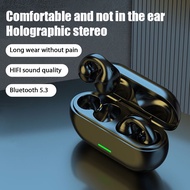 Wireless Headphones Bone Conduction Ear Clip Bluetooth Earphones Wireless Sport Clip Ear Tws Ear Buds Intelligent Noise Reduction Headset Earplugs 骨传导