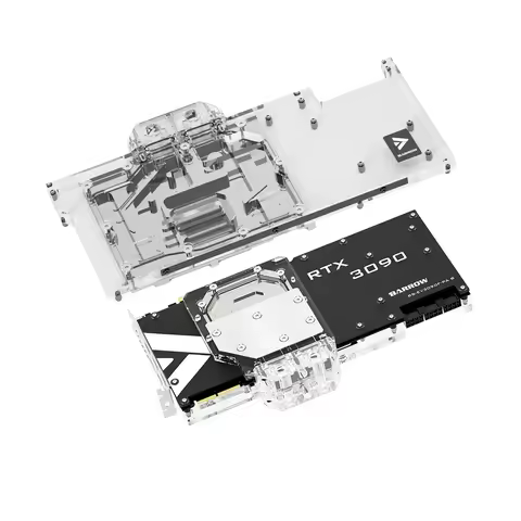 Barrow EVGA 3090 FTW3 Graphics Card GPU Water Cooling Block For EVGA RTX3090 3080 FTW3 ULTRA 5V ARGB