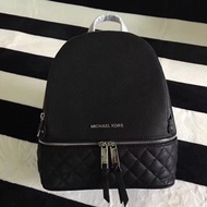 MK Cowhide Diamond Embossed Backpack