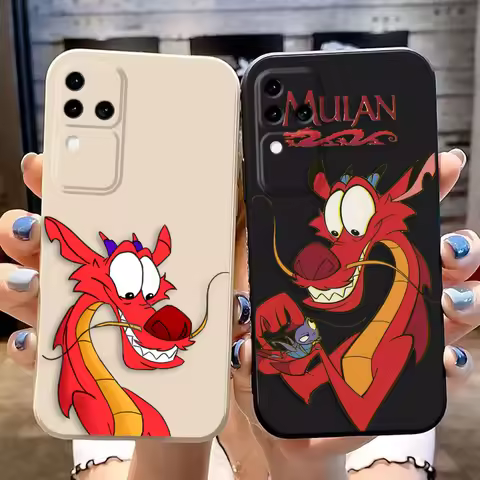 Disney Dragon Mulan Mushu Phone Case For VIVO S1 S12 S15 S16 S17 V15 V20 V21 V21E V23 V23E V25 V27 V