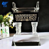 Manufacturer Supply Ding Ding Tian Xia Crystal Ding Integrity Gold Ding Ornament Wholesale Ding Ding