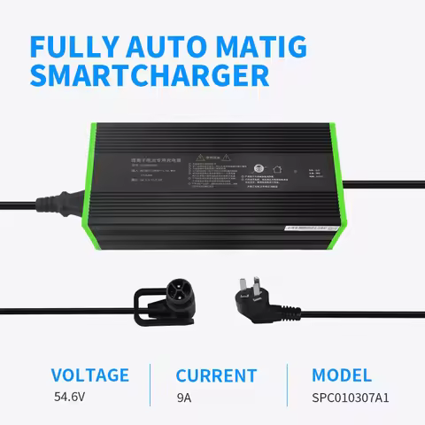 (54.6V) 48 Volt 9 Amp Lithium Battery Charger for NOBLIFT EDGE PTE20N Electric Pallet Truck, 48V 9A 