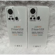 Softcase Casing Clear Space Original Itel Vision 5/S663L/S18/A663LC Silicone 2.0MM + Camera Protecti