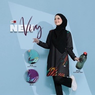 [Clearance Sale] T shirt Jersey Microfibre Humaira Design Vivy (Size : S-5XL) Cutting A Cut
