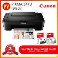 Canon PIXMA E410 (Print Scan Copy) Inkjet Printer with original ink PG47 / CL57s + Free RM30 TnG