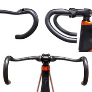 KOCEVLO Carbon Fiber Bicycle Handlebar 31.8mm Reduce Resistance Bend Strengthen Road Bike