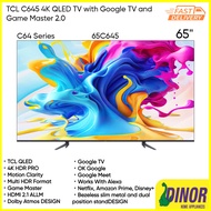 TCL 65" C645 4K QLED TV with Google TV and Game Master 2.0