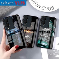 HP Vivo Y17s glass softcase - casing Vivo Y17shp - Vivo Y17s case - softcase - latest casing - cute 