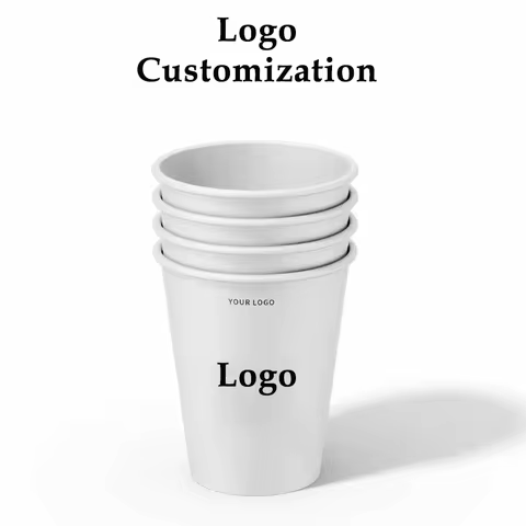 1000pcs Personalized Custom 2.5oz/50ml & 3oz/60ml Espresso Cup Disposable Tasting,9oz/250ml Paper Cu