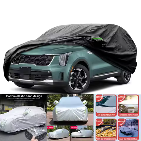 Car Covers Custom Fit For Kia Sorento 2021-2024 Waterproof All Weather for Automobiles Rain Snow Sun