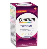 美國直送🇺🇲Centrum善存 女性綜合維他命 90粒 💗Centrum For Women 是專為女性健康需求設計的綜合維生素配方💓提供多種維生素、礦物質與抗氧化成分😍幫助維持日常活力💜支持骨骼健康