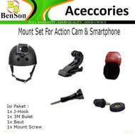 Gopro Mount Set For Action Camera &amp; Smartphone