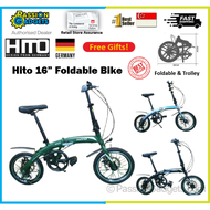 Latest HITO Mini16 Foldable Bike 16inch 7Speed Bicycle Shimano Hito Official Authorised Singapore Distributor