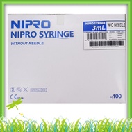Nipro Syringe without needles Luer Lock(3ml/5ml) 100s