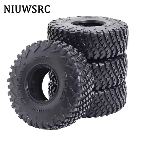 NIUWSRC 1.0" Soft Rubber Tyre Wheel Tires 63x23mm For 1/18 TRX4M Bronco 1/24 Axial SCX24 Gladiator F