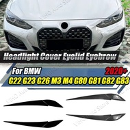 For BMW 4 Series G22 G23 G26 M3 M4 G80 G81 G82 G83 2020-2025 Car Headlight Eyelids Cover Side Headla