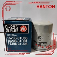 VIC Oil Filter C-225 FOR NISSAN CEFIRO 97 300 EXVQ30DE, PATHFINDER, PATROL ROYALE