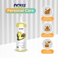 NOW Solutions, Avocado Oil, 100% Pure Moisturizing Oil, Nutrient Rich and Hydrating, 16 fl oz (473 m