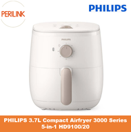 PHILIPS 3.7L Compact Airfryer 3000 Series 5-in-1 HD9100/20 - Fry Roast Grill Bake Reheat