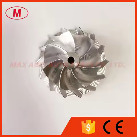 GT15-25 47.00/61.98mm 7+7 blades Point milling ,high performance,air curve Turbo Billet/milling/alum