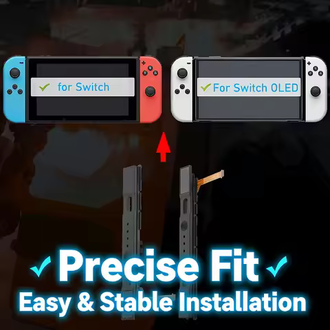 Console Nintendo Switch/Switch OLED Left and Right Slide Rail Replacement for Nintendo Switch/Switch