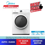 Midea Front Load Inverter mesin basuh MF100W75 (7.5kg) , MF100W85 (8.5kg) , MF100W95 (9.5kg) Midea I