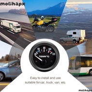 MOLIH Automobile Car Gauge, 2" 52mm Vehicle Meter, Water Temp/Oil Temp 8~16V  Car Gauges