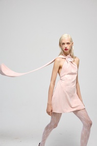 NICHP : Masha dress ผ้าหนังกลับ (Pre-Order 3-4 Week)