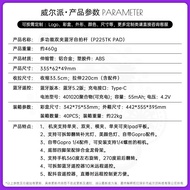 P225TK PAD Telefon Tablet Dwi Klip Penstriman Langsung Stand Selfie Stick Teleskopik Selfie Stick Pe