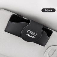 Audi car leather glasses case glasses clip storage box suitable for Audi A1 A3 A5 A6 A7 A8 R8 Q3 Q5 