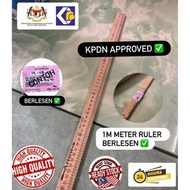 1 METER [LESEN KPDN APPROVED] / WOODEN RULER / WOODEN RULER 1 METER