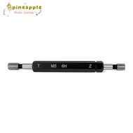 PINEAPH Thread Plug Gauge, Black M5x0.8 Double Ends Thread Gauge, Durable Steel Material 6H Toleranc