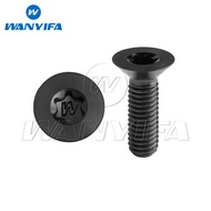 Wanyifa Titanium Bolt M4x8 10 12 15 20 25 30 35mm Countersunk Torx T20 with "W" Logo Screw for Bicyc